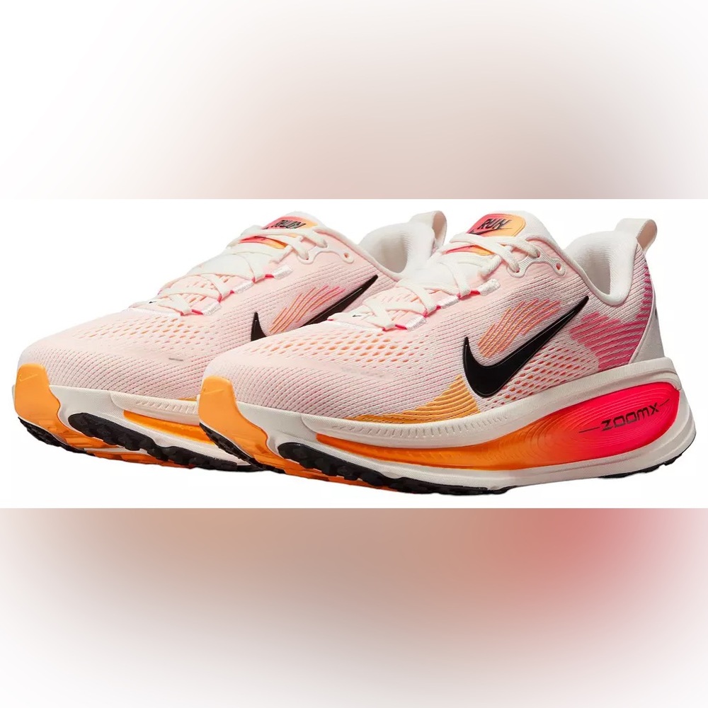 Nike Vomero 18s Women's Vibrant Pink and Orange Athletic Shoes